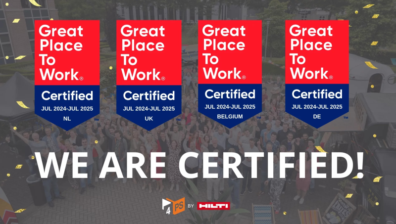 4PS Certified as a Great Place to Work!